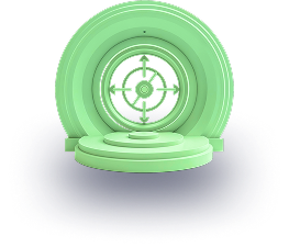 Ilustração de um objeto no formato de circulo