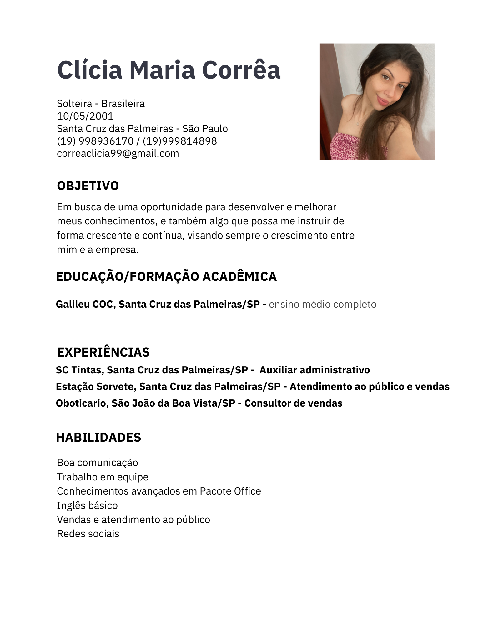 Clicia Maria Correa